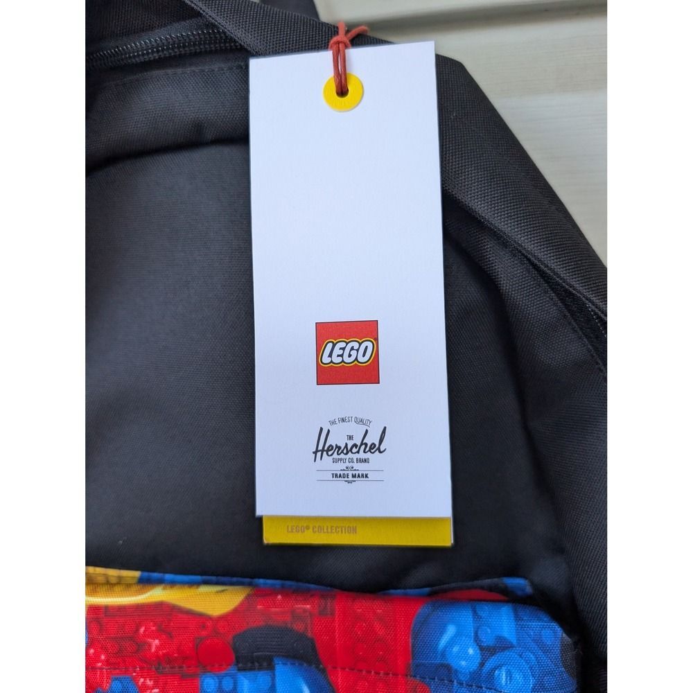 NWT Herschel Supply Co LEGO Classic XL Backpack Black Scavenger Hunt Bricks - Picture 8 of 14